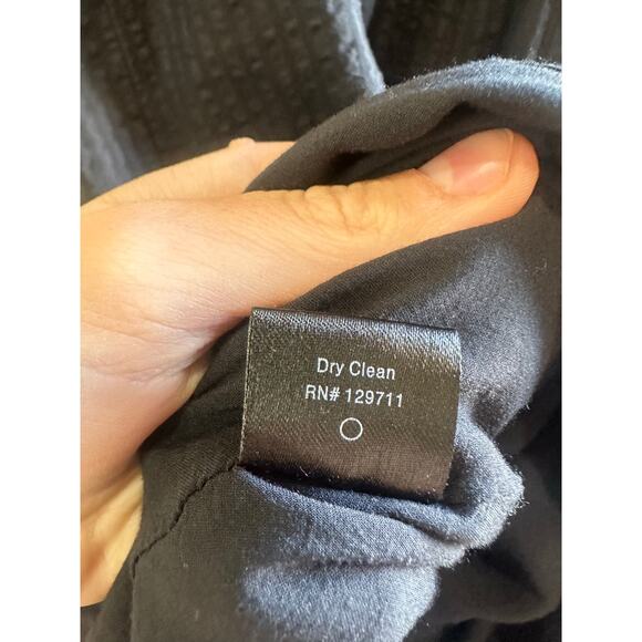 Jenni Kayne Seersucker Summer Dress Black Sz XS Cotton Rayon Black GREAT! - Picture 9 of 10